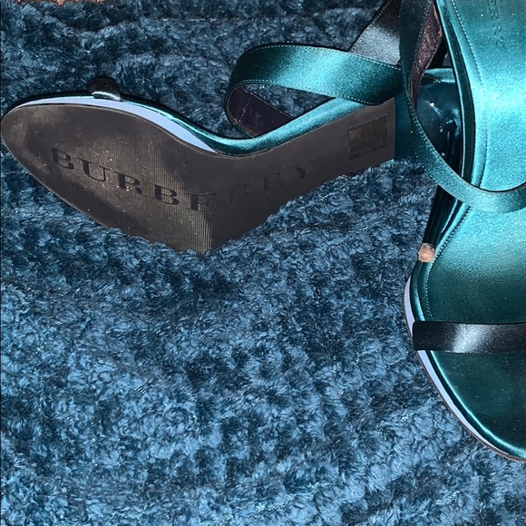 Blue Burberry Heels - Picture 1 of 6